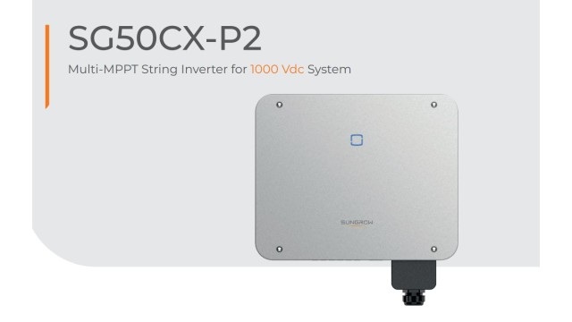 SUNGROW SG50CX-P2 50kw Τριφασικό - Inverter δικτύου 